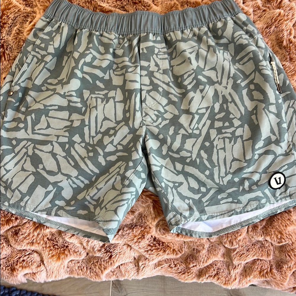 Vuori Teal Athletic Shorts